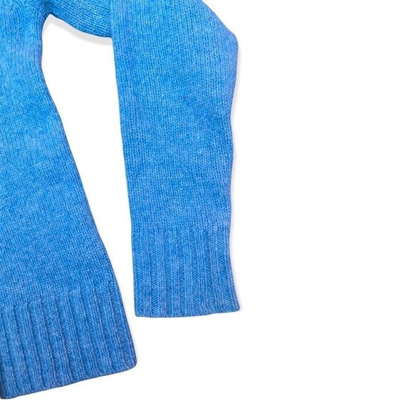 VS MODA INTERNATIONAL 100% Wool Turquoise Blue V-Neck Pullover Sweater Small S - Picture 7 of 7